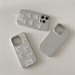 Simple Silver Leather Bow Suitable For 115PROMAX Phone Case