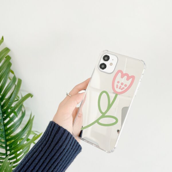 Flower Mirror Shell All-Inclusive Case