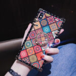 Ethnic style sub-blue ring bracket mobile phone case