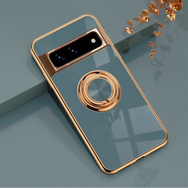 Simple Electroplating Ring Rotating Phone Case