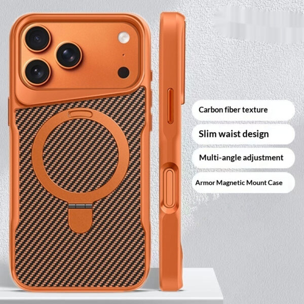 Armor Slim Waist Magnetic Suction Bracket Phone Case