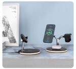 Compatible with Apple, 3 In 1 Magnetic Wireless Charger 15W Fast Charging Station For Magsafe Chargers