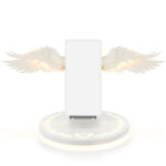 Universal Colorful LED Angel Wings Qi Wireless Charger Charge Dock For Mobile Phone Fast Charger