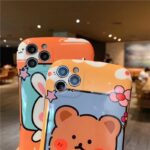 Compatible with Apple , Cartoon Bear Rabbit mobile phone case