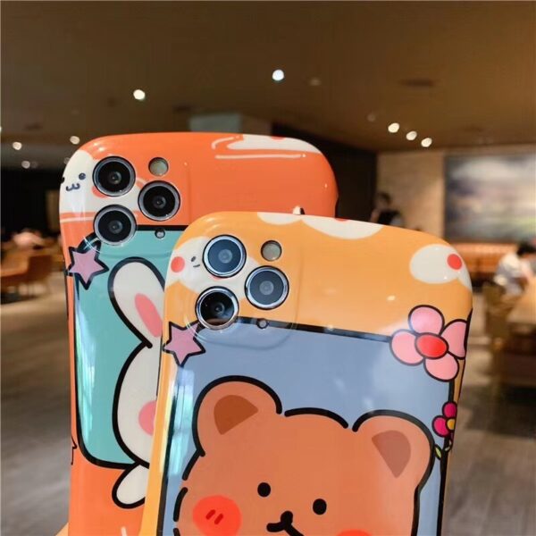 Compatible with Apple , Cartoon Bear Rabbit mobile phone case