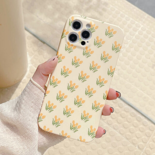 Water Stick Flower Tulip Mobile Phone Shell Small Flower Protection