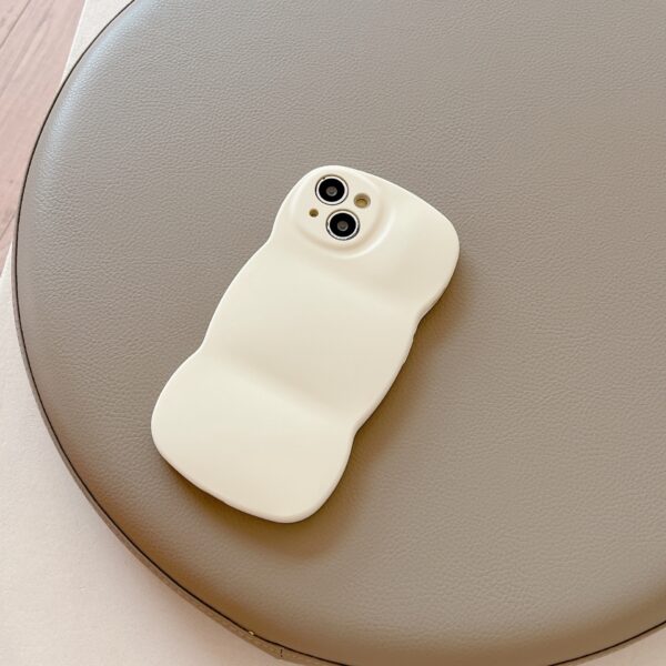 Liquid Solid Color Three-dimensional Wave Pattern Suitable For IPhone14 Phone Case