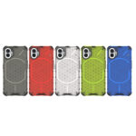 Honeycomb Drop-resistant Phone Case Transparent Creative Armor