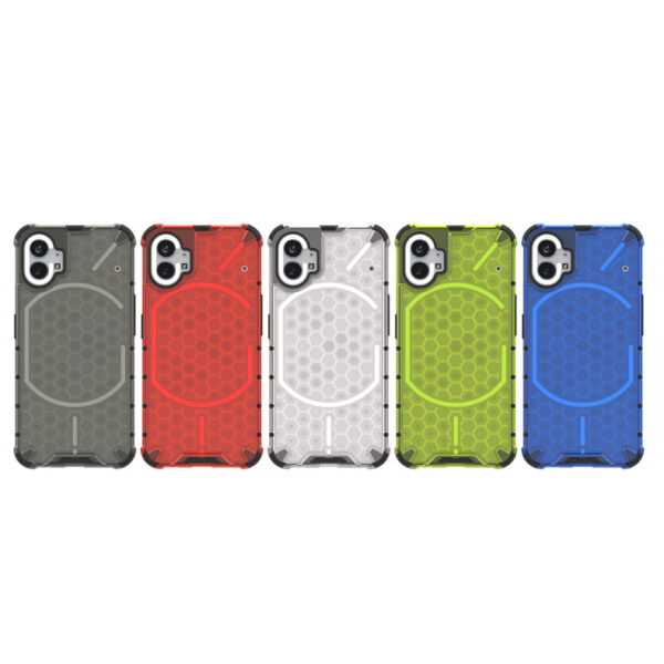 Honeycomb Drop-resistant Phone Case Transparent Creative Armor