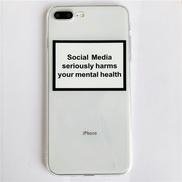 Social Media Label Mobile Phone Case Fashion Protective Cover