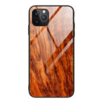 Compatible with Apple , Wood Grain Glass Mobile Phone Case New Anti Fall Soft Edge