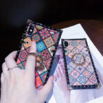 Ethnic style sub-blue ring bracket mobile phone case