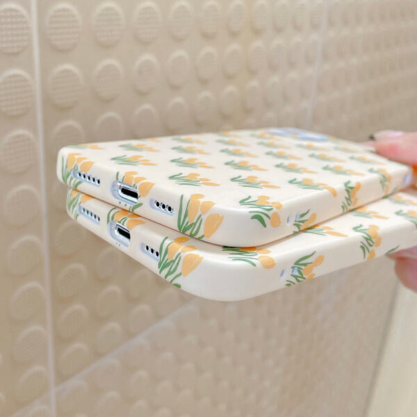 Water Stick Flower Tulip Mobile Phone Shell Small Flower Protection