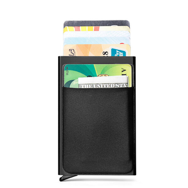 Aluminum Alloy Automatic Pop-up Card Box Anti-theft Swipe Bank Card Holder
