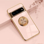 Simple Electroplating Ring Rotating Phone Case