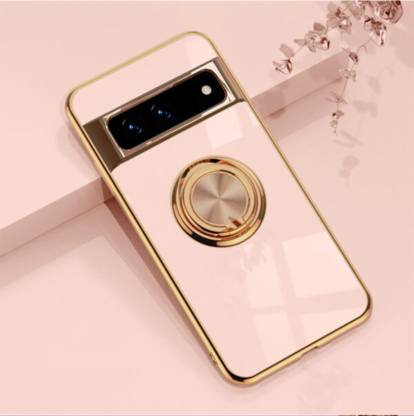 Simple Electroplating Ring Rotating Phone Case