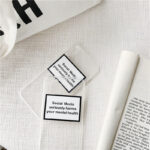 Social Media Label Mobile Phone Case Fashion Protective Cover
