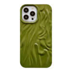 High-grade Ins Solid Color Water Ripple Silicone Phone Case