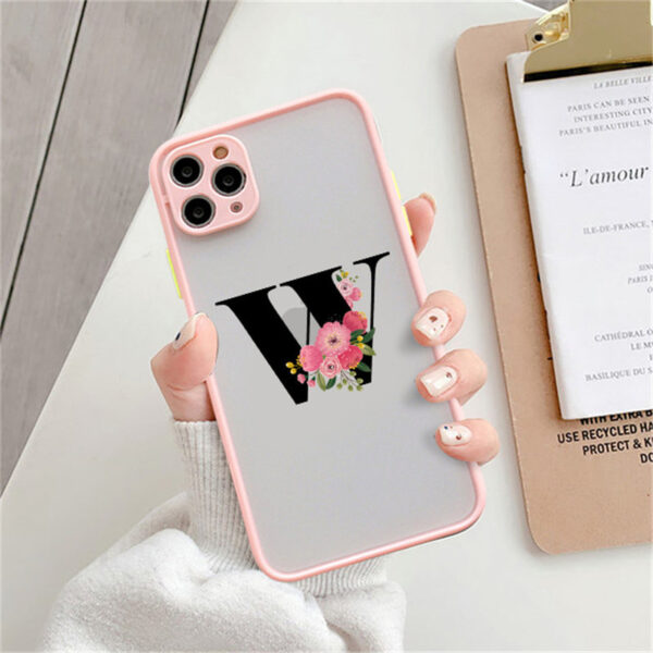 English Alphabet TPU PC Phone Case