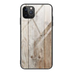 Compatible with Apple , Wood Grain Glass Mobile Phone Case New Anti Fall Soft Edge