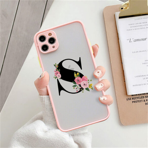English Alphabet TPU PC Phone Case