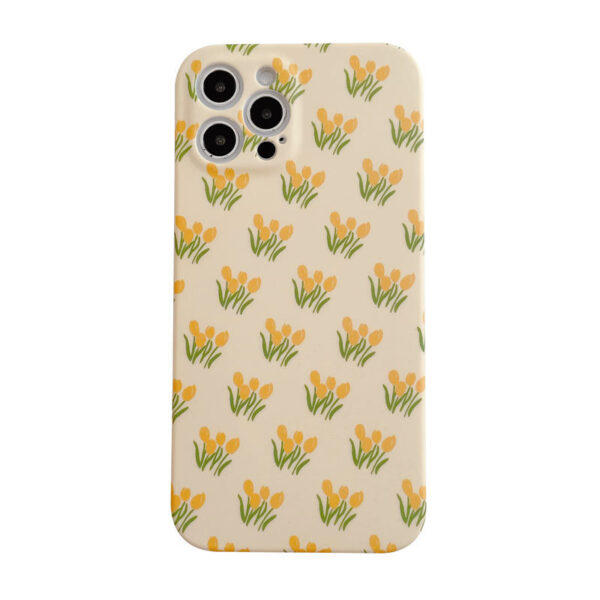 Water Stick Flower Tulip Mobile Phone Shell Small Flower Protection