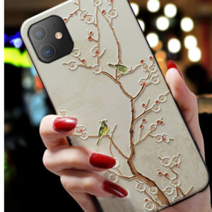 Mobile Phone Shell Chinese Style Embossed Frosted Soft Shell