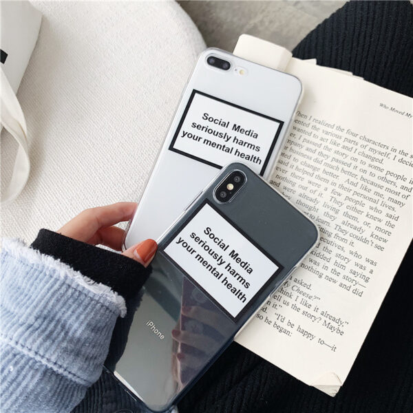 Social Media Label Mobile Phone Case Fashion Protective Cover