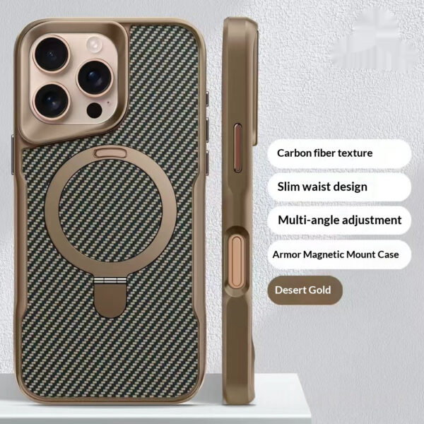 Armor Slim Waist Magnetic Suction Bracket Phone Case