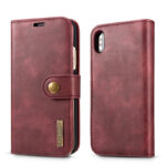 Cowhide Two-fold Split Adsorption Mobile Phone Leather Case