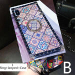Ethnic style sub-blue ring bracket mobile phone case