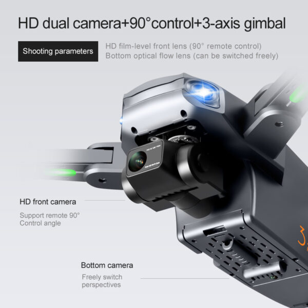 RG106 Three-axis Self-stabilizing PTZ Folding UAV