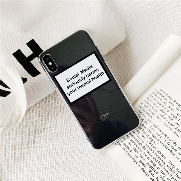 Social Media Label Mobile Phone Case Fashion Protective Cover